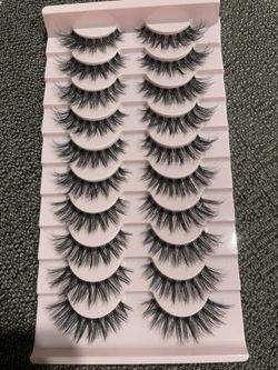 10 Pairs Curl Wispy False Eyelashes 