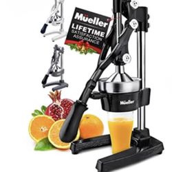 Mueller Professional Citrus Juicer - Manual Citrus Press and Orange Squeezer - Metal Lemon Squeezer - Premium Quality Heavy Duty Manual Orange Juicer 