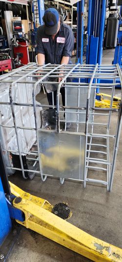water tank cage