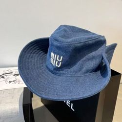 Miu Miu bucket hat for women men summer sun hats visor cap 