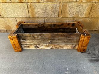 Rustic Reclaimed Wood Planter Box - Handmade Raised Garden Bed (Price is Negotiable)