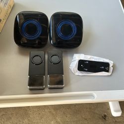 PHYSEN Wireless Doorbell 2 Receivers 2 Push Buttons