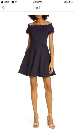 Ted Baker Dark Blue Dress - Brand New size 4 (12 USA)