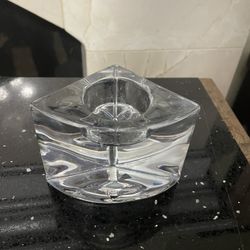 Orrefors Quarter Crystal Votive Candle Holder from Sweden