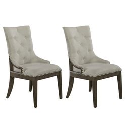Americana Farmhouse Upholstered Shelter Side Chair (RTA) - Set of 4