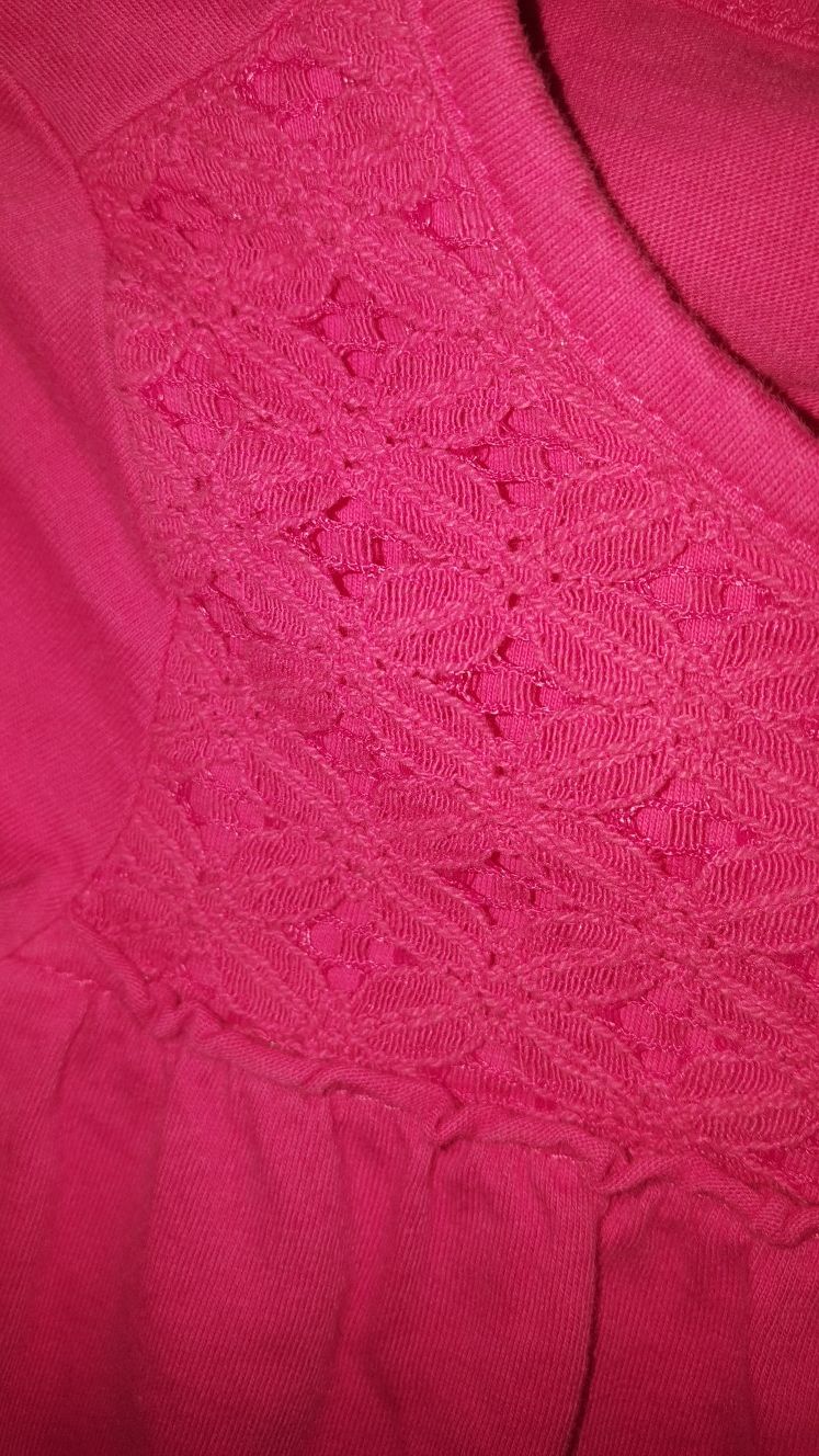 Size 5 girls long sleave crochet design shirt