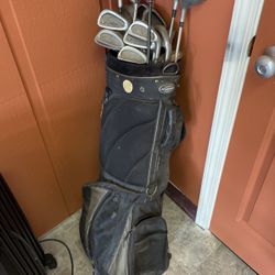 Golf Bag And Clubs 