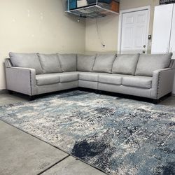 Sectional Sofa Couch Gray Local Delivery Available 🚚 