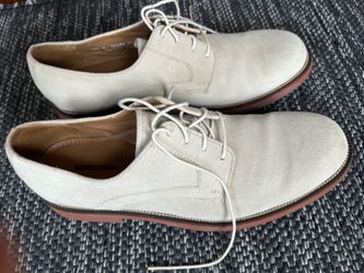 White Suede Dress Shoes