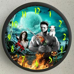 Halloween Michael Myers Led Wall Clock