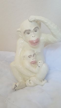Ceramic Monkey Figurine