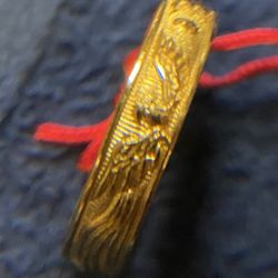 22k Adjustable Indian Gold Wedding Ring 3.41 Grams 