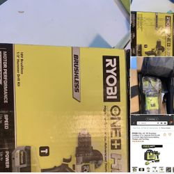 Brand new RYOBI ONE+ HP 18V Brushless Cordless 1/2 in. Hammer Drill Kit with (1) 4.0 Ah High Performance Battery, Charger, and Tool Bag