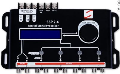 Car Audio DSP Equalizer 15 Band Graphic EQ 2 In 4 or 8 Out Crossover Processor