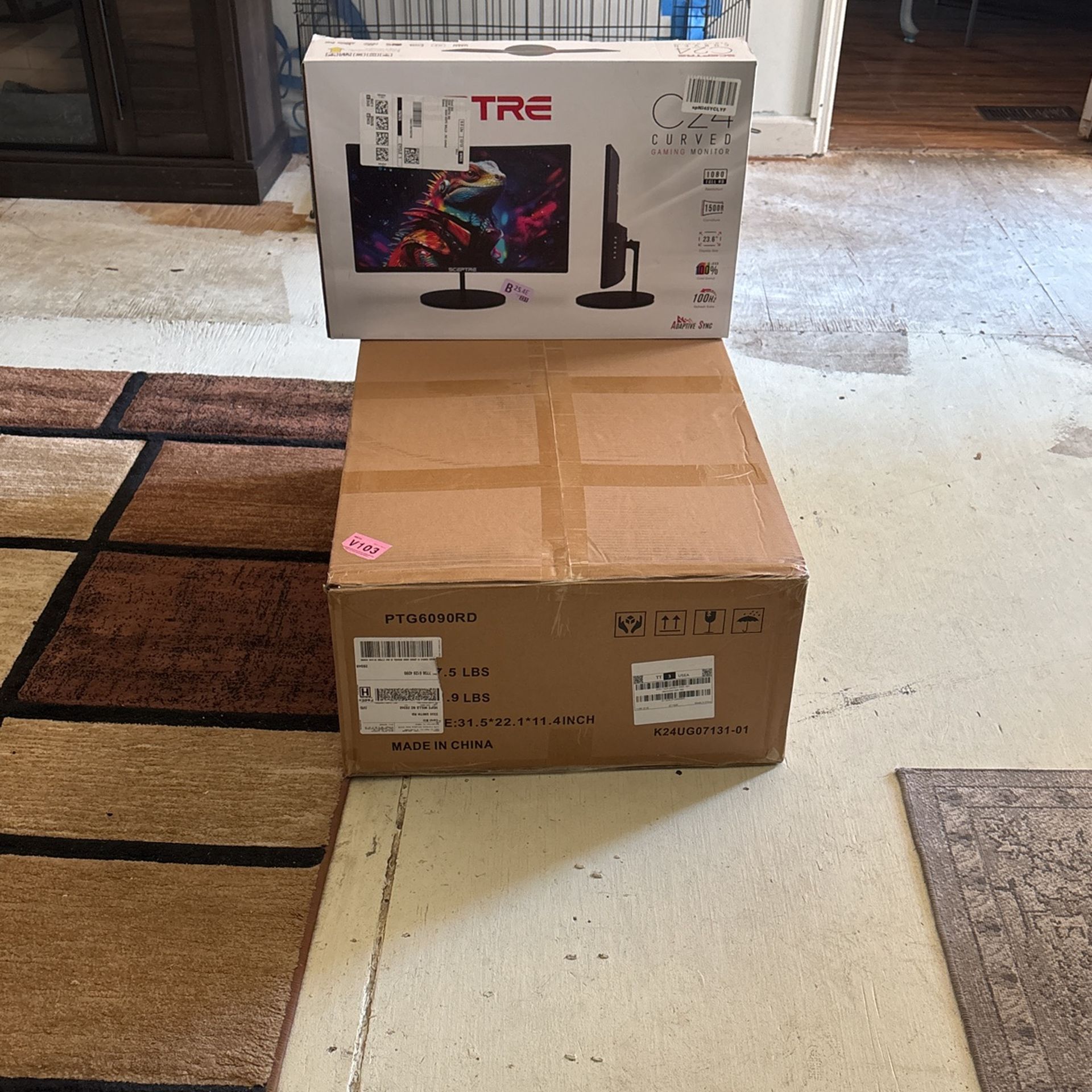 Computer Monitor And Gaming Chair