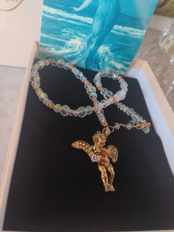 Kirk Folly Large Angel Neckace