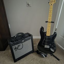 Electric Guitar And Amp