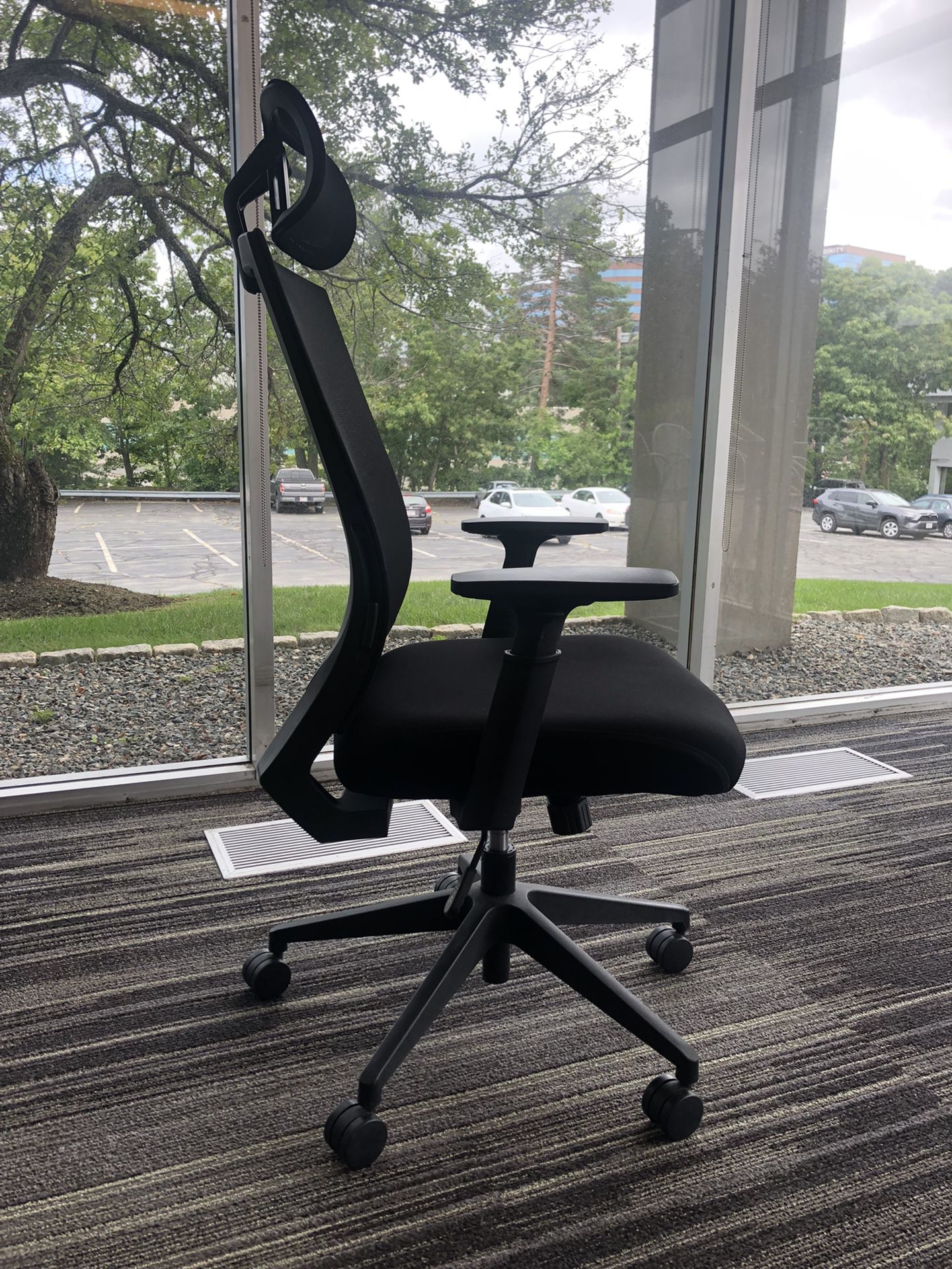 Office Chair With Mesh Back And Headrest