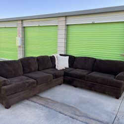 Brown Sectional Couch With Delivery 