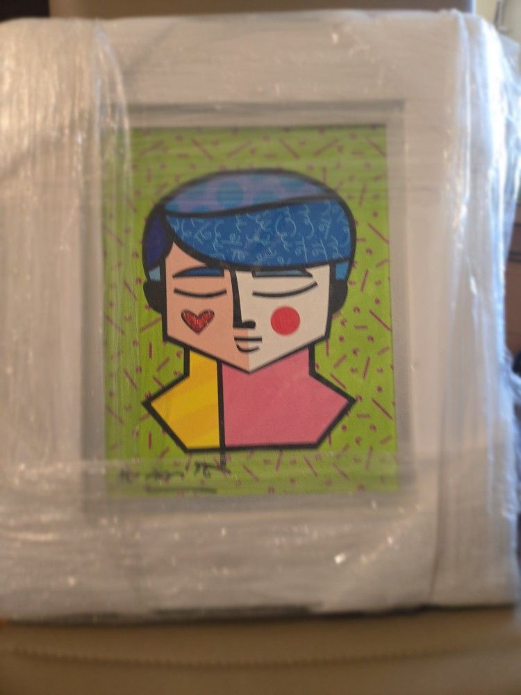 Britto, "Grant" Hand Signed Limited Edition Giclee on Canvas