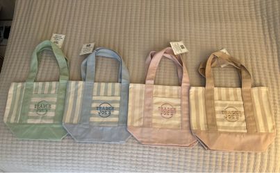 Trader Joe’s striped mini totes