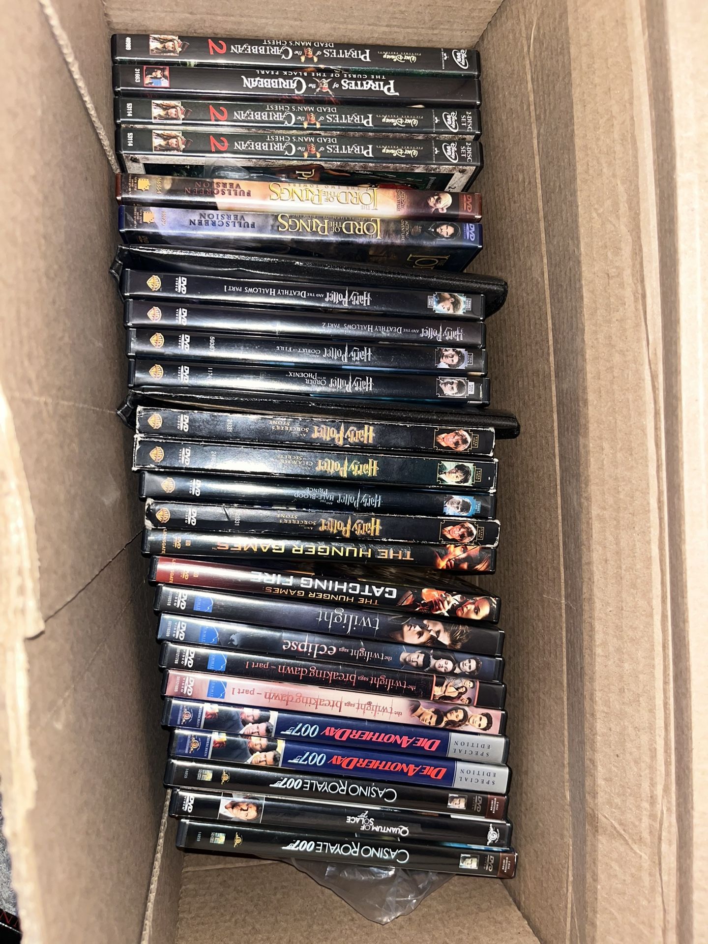40+ Movie DVD Bundle – Harry Potter, LOTR, Pirates, Twilight, Bond, Hunger Games