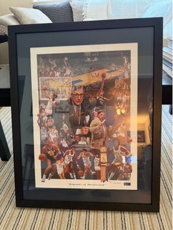RARE Two Signature (John Wooden & Jim Harrick) UCLA Bruins “Legends of Westwood” Lithograph