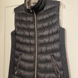 Calvin Klein Performance Puffer Vest Premium Down Zip Security Pockets Size Women M