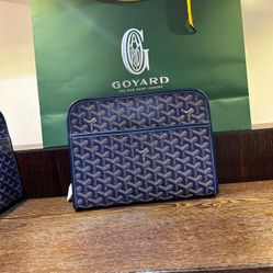 Blue mm Goyard Jouvence Toiletry Bag