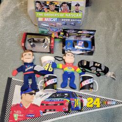 NASCAR ITEMS - Pez Dispenser, Plush, Mugs, Toys, Etc.