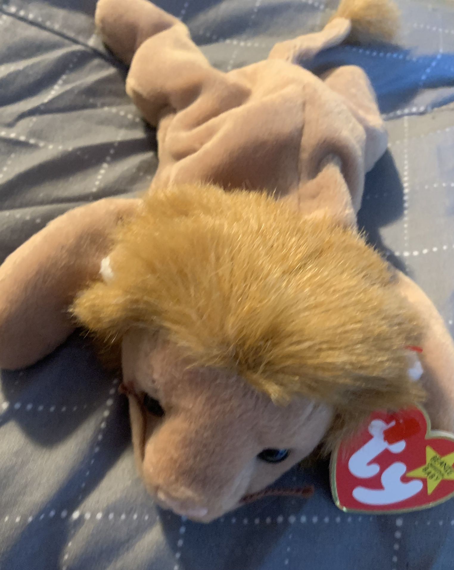 Ty Beanie Baby Original.ROARY the Lion. Born February 20, 1996. Rare.