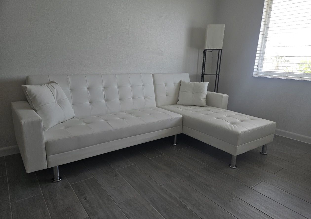 SECTIONAL in WHITE, BLACK or GREY