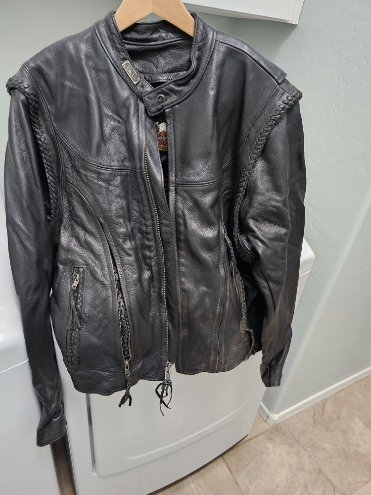 HARLEY DAVIDSON JACKET, CHAPS, GLOVES