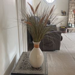 Vase With Faux Flowers