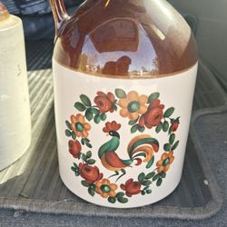 Vintage Clay Stoneware Jugs - Bundle Of Two