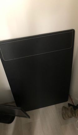 Large desk saver leather from ikea never used