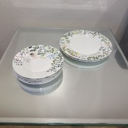 Beautiful Desert Plates (2 Big Plates And 6 Small Plates)