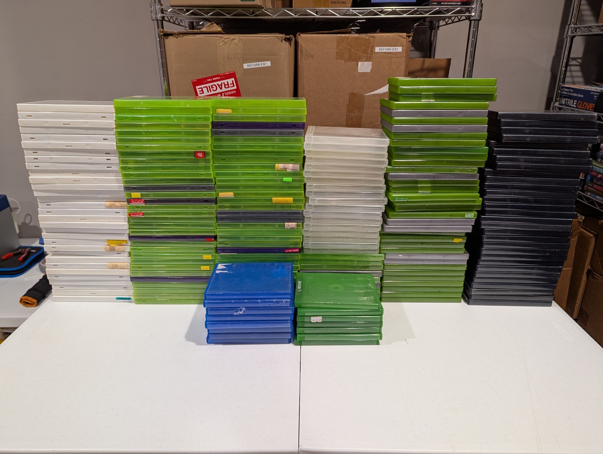 200+ Huge Bulk Reseller Resale Lot Video Game Cases EMPTY NO GAMES INSIDE Replacement Boxes USED PRE-OWNED