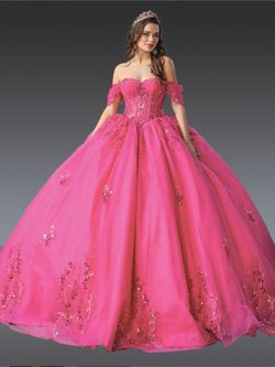 Fuchsia Off The Shoulder Quince Dress