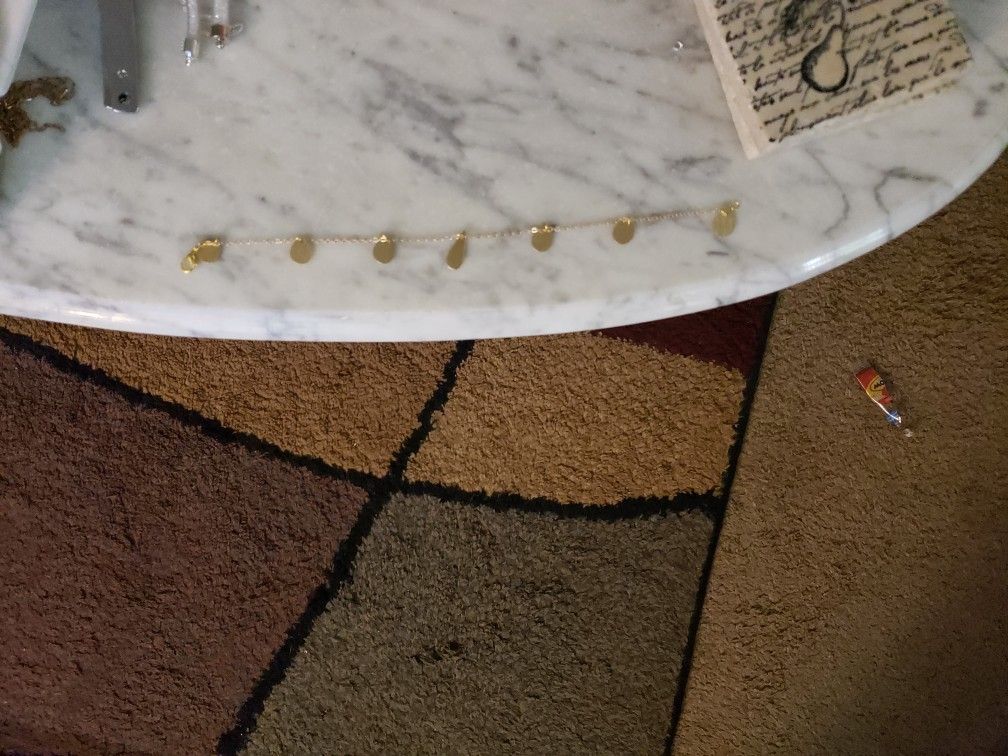 Beautiful Brass And Gold Anklet..