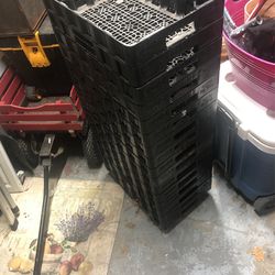 Lot Of 16 Coca Cola Crates All Are Black