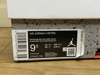 Air Jordan Retro 4 White Oreo  Thumbnail