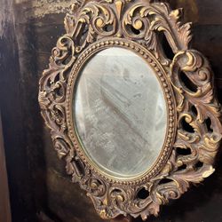 Antique Gilt Plaster and Wood Mirror