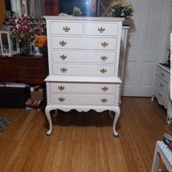 Highboy Dresser Chest Solid Wood Measurements On Picture PICKUP ONLY 