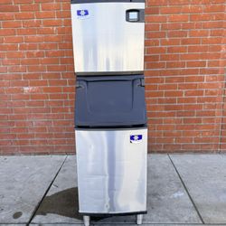 Manitowoc Ice IDT0620A/D420 560 lb Indigo NXT™ Full Cube Ice Machine w/ Bin - 383 lb Storage, Air Cooled, 115v