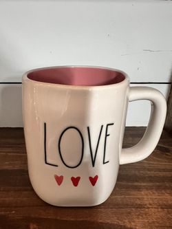 Rae Dunn LOVE W/Hearts Mug