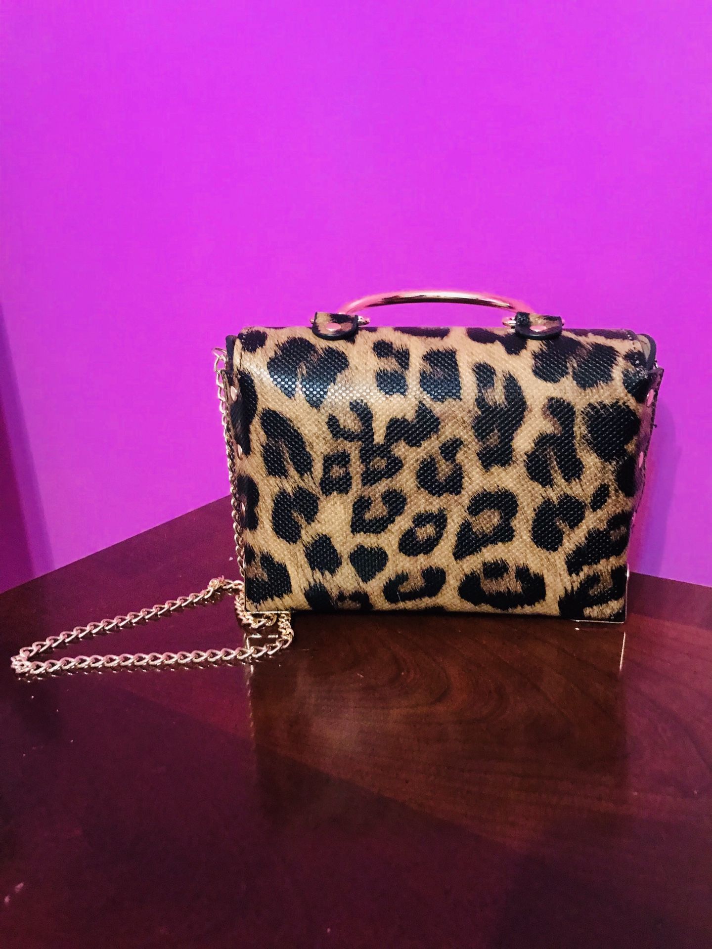 leopard print bag brand new