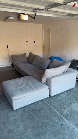Big sectional couch gray