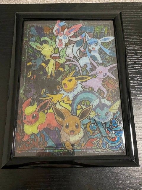 Black frame + Eevee Pokémon puzzle