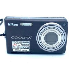 Nikon CoolPix S550 Black 10.0 MP 2.5" 230K LCD 5X Optical- CHARGER NOT INCLUDED